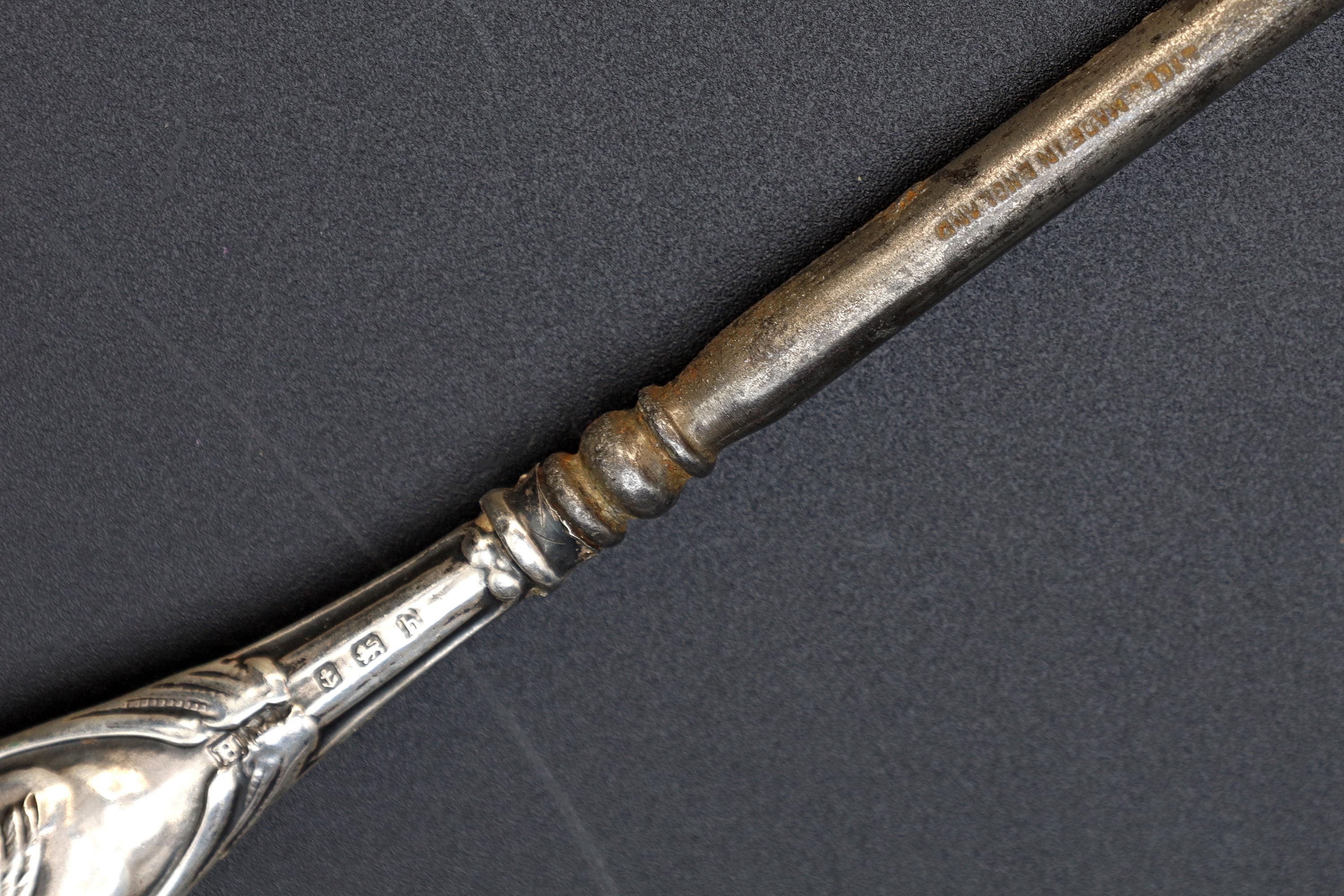 Antique Birmingham 1907 Button Hook, Henry Matthews Art Nouveau Sterling Silver, Edwardian England Dressing Tools, Fashion Accessories