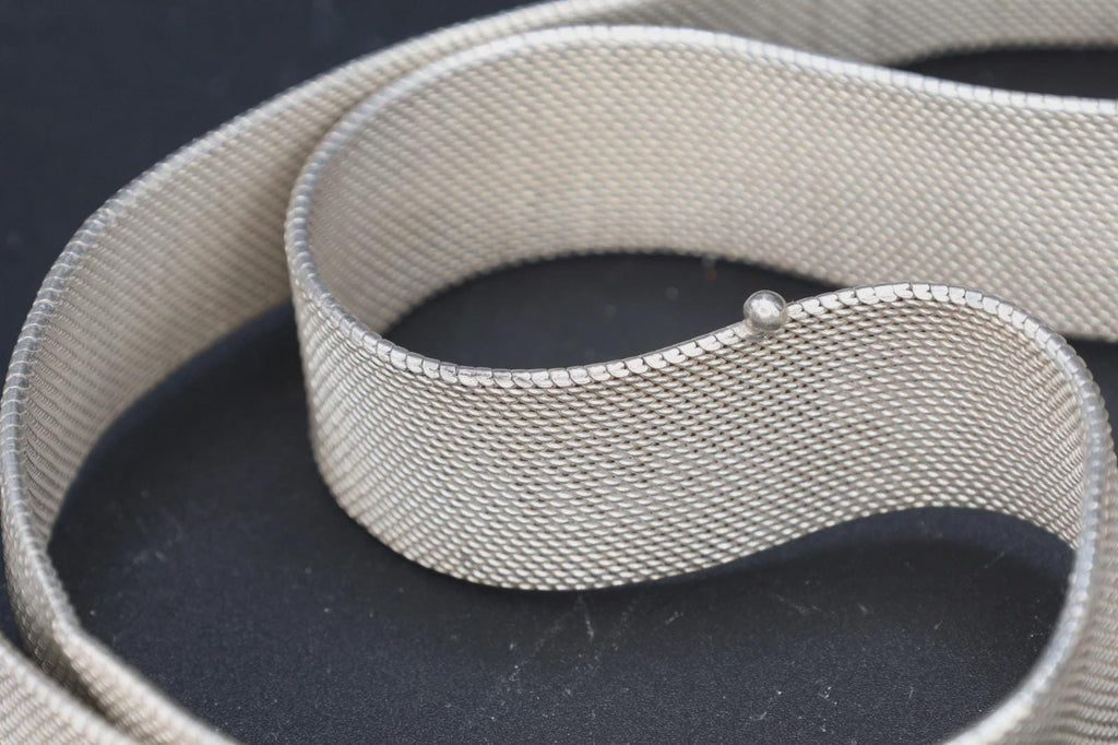 EXTREMELY RARE 1920s Art Deco Era Belt Made With 900 Silver, Fashion Accessories, Chinese Export, Manufactured In Colonial Bangkok Siam