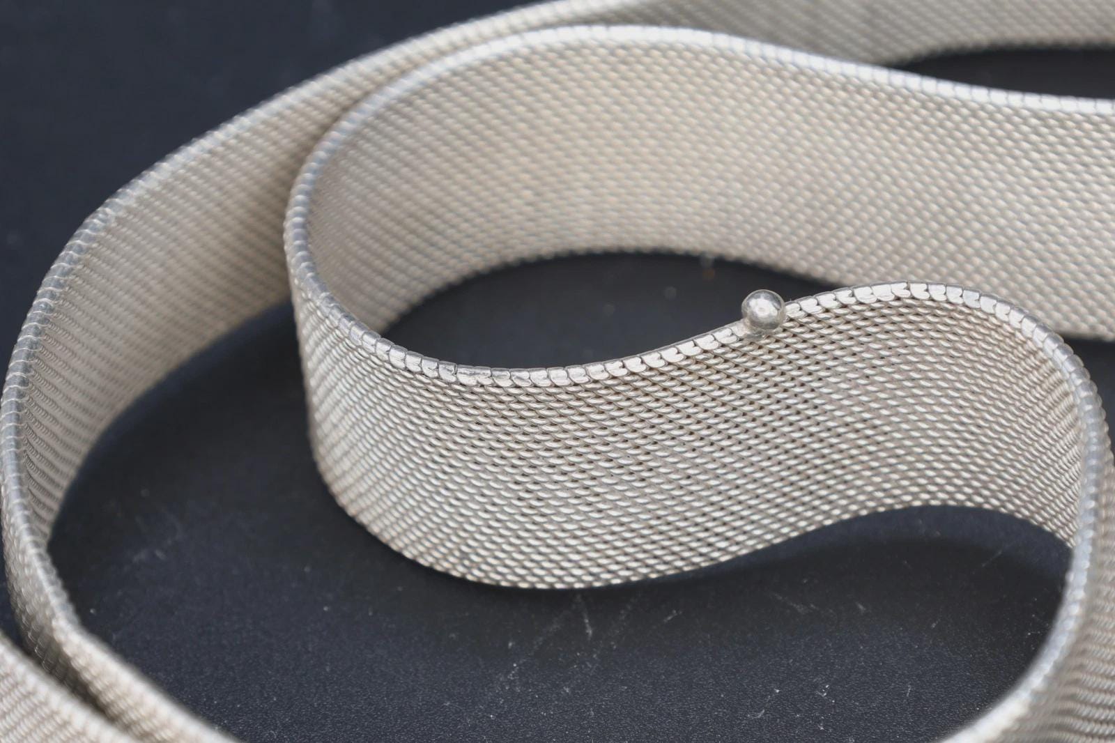EXTREMELY RARE 1920s Art Deco Era Belt Made With 900 Silver, Fashion Accessories, Chinese Export, Manufactured In Colonial Bangkok Siam