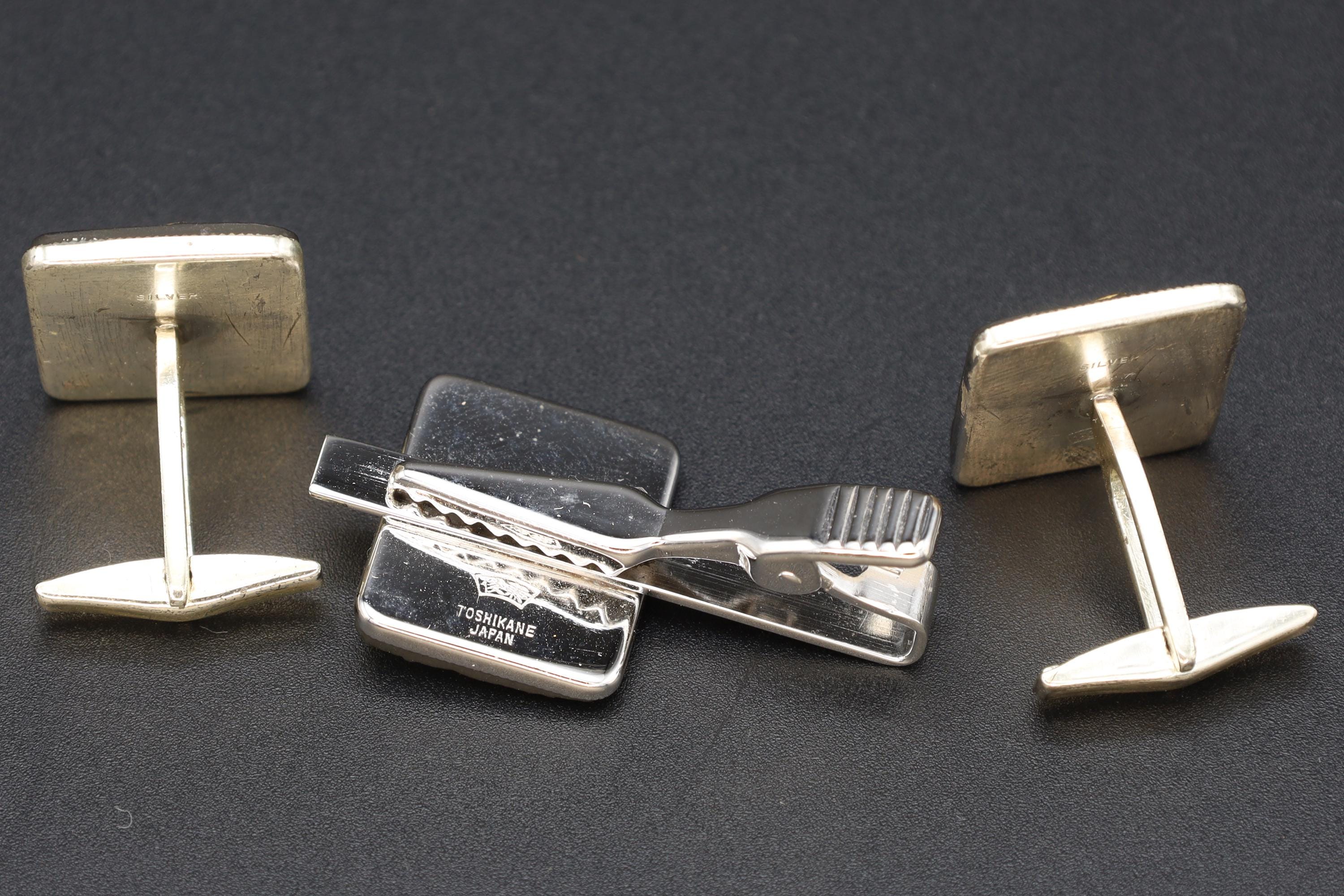 Toshikane Cufflinks, Sterling Silver And Porcelain, Chureito Pagoda, Chastain Tower, Fujiyoshida Cenotaph, Fashion Accessories And Jewelry