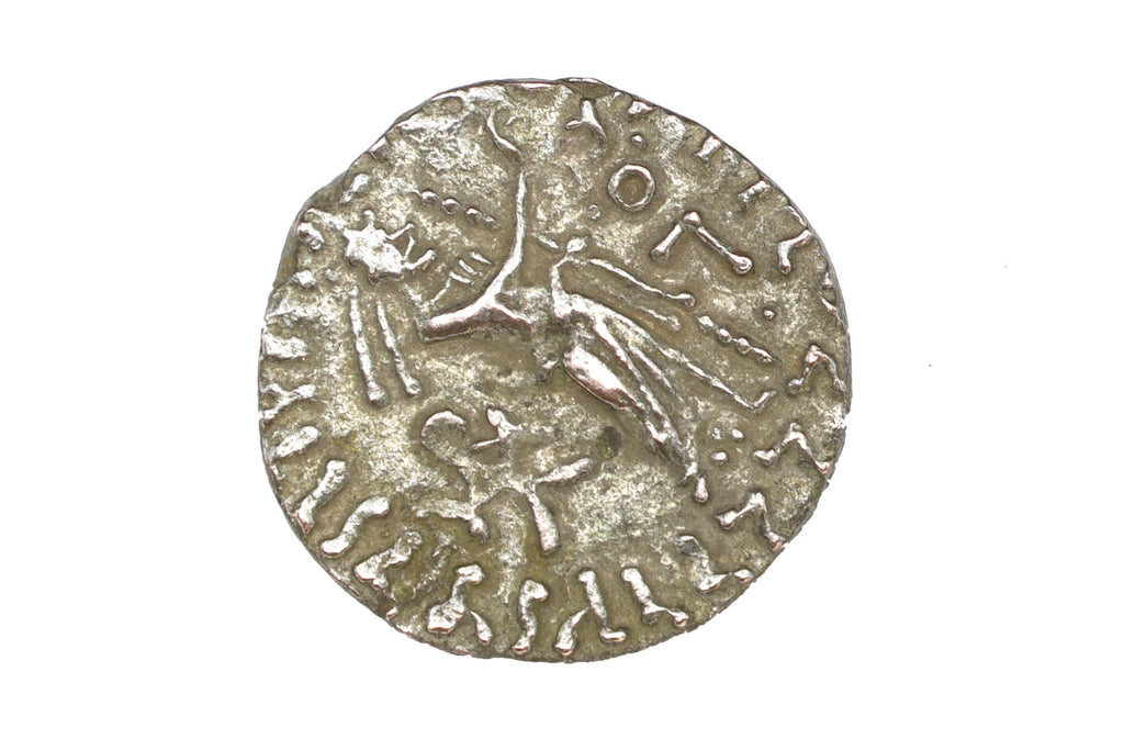 Ancient 1st Century BCE Hellenistic Billon Coin, Indo Scythian Kingdom Of Azes II, Bactria In Central Asia, Numismatics And Collectibles