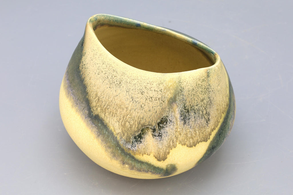 Contemporary American Ceramic Art Vase, Small Modernist Vessel By Janet Barsky, Fine Arts Pottery