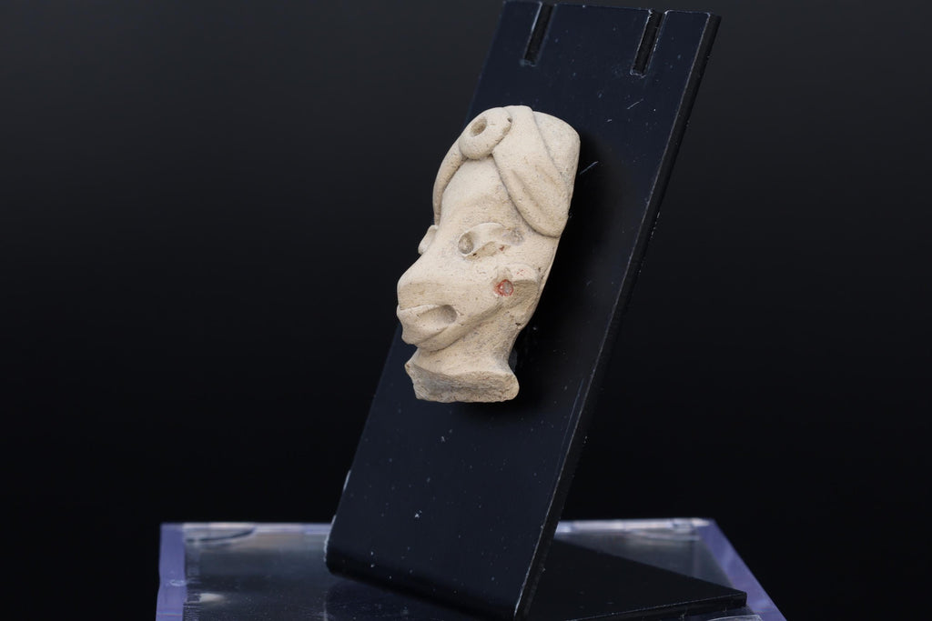 Ancient Chichimeca Quauhchichitl Head Of A Larger Figure From Chupicuaro Culture, Mexican Mesoamerica Art Between The 400 BCE To 200 AD