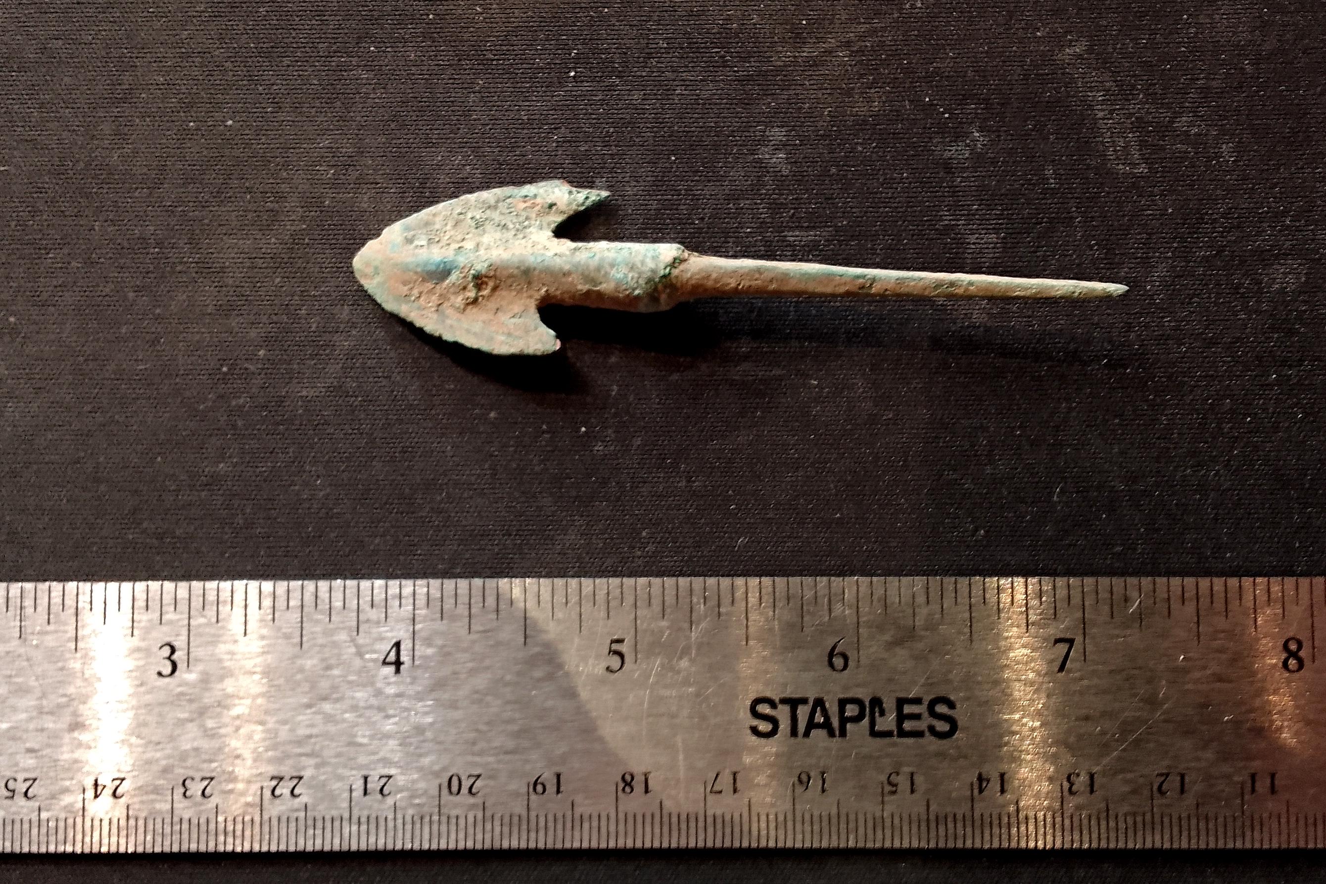 Ancient Luristan Bronze Spear Point From Around 1200 To 800 BCE, Near Eastern Antiquities And Militaria Collectibles, Primitive Spearheads