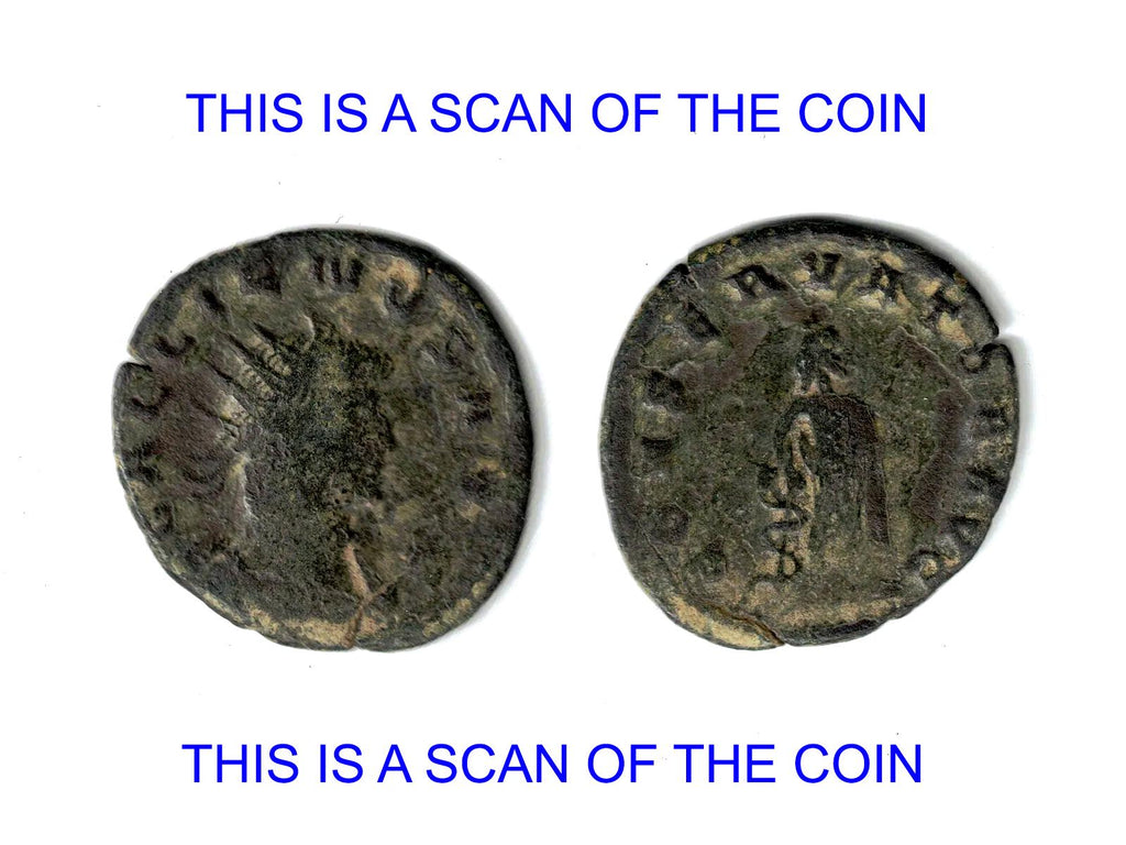 Ancient Roman Empire, Emperor Gallienus, 3rd Century AD Antioninianus Coin, Asclepius, Numismatics And Historical Collectibles