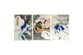 Mount Dahei Scouts, Toshiaki Nakazawa, Antique 1862 Triptych Of Ukiyo-e Color Japanese Woodblock Print, East Asian Oriental Ukiyoe Arts