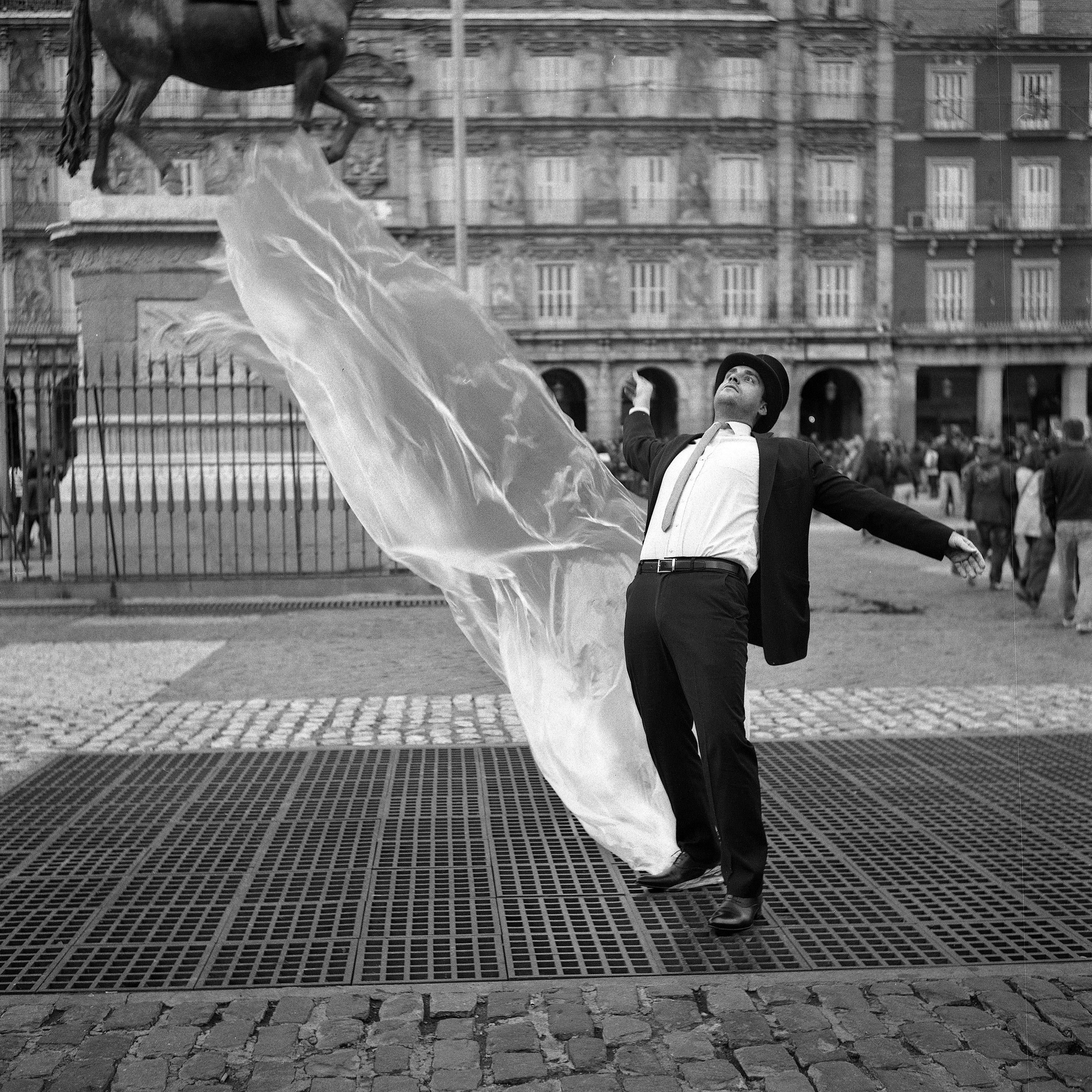 The Taste Of Freedom, A Hand Signed 24 x 24 Inches Art Photo Print From The Oblivion Series. Madrid, Spain 2009.  Lubitel Ilford Film