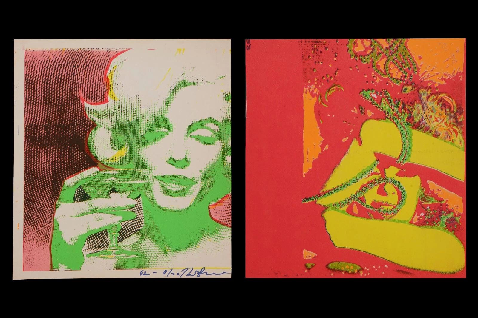 Bert Stern, American, 1929 to 2013, serigraph portraits of Marilyn Monroe in the pop art style from the Last Sitting series, Vogue magazine