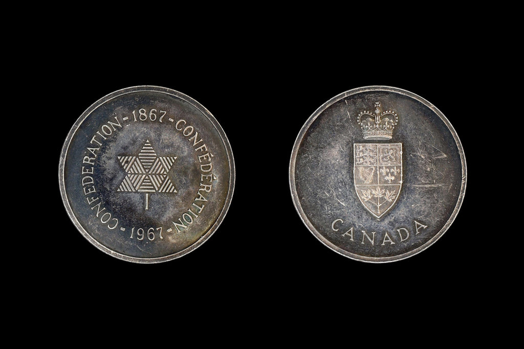 1967 Canada Confederation Centennial Medal, Silver 999 Grade, Royal Canadian Mint of Ottawa Silver Rounds Bullions, Numismatics Collectibles