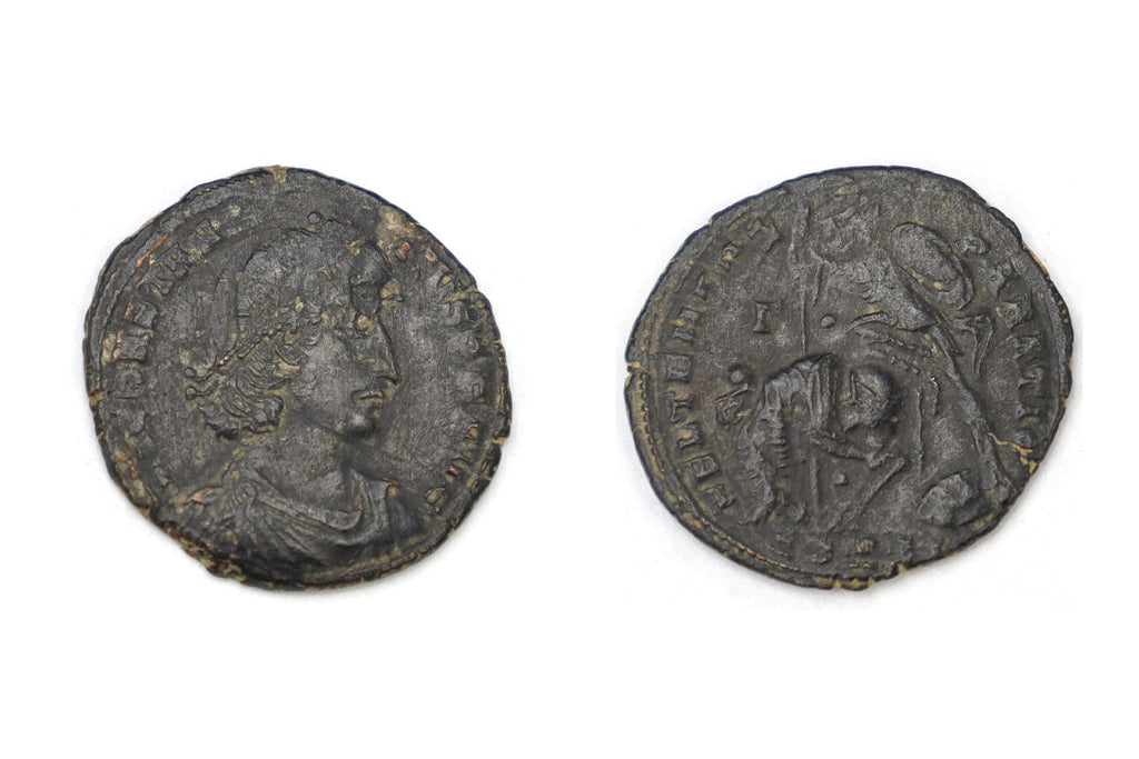Ancient Rome Nummus Bronze Coin By Emperor Constantius II, Constantinople Mint 4th Century AD, Numismatics And Historical Collectibles