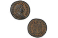 Ancient Roman Empire Follis Bronze Coin, Emperor Constantinus II, Providentiae Caesares, Heraclea, Numismatics And Historical Collectibles