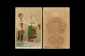 Antique 1870s Carte De Visite With A Couple In Traditional Swedish Folk Costumes From Orsa Dalarna, Sweden, Photograph By Eurenius And Quist