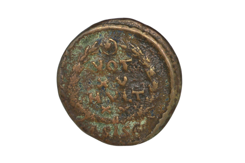 Gratian Emperor Bronze Coin With Whreat, Siscia Mint, Nummus Solidus, Ancient Rome Circa 367 AD, Numismatics And Historical Collectibles
