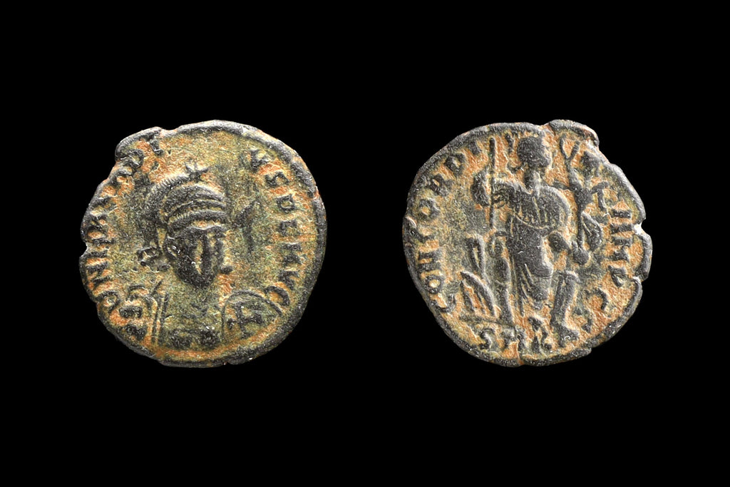 Ancient Eastern Rome Empire Under Arcadius, A 4th Century AD Mint, AE 4 Bronze Coin, Nummus Follis, Numismatics And Historical Collectibles
