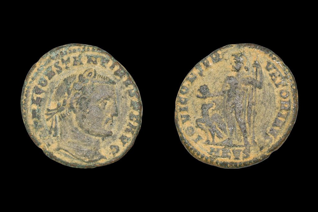 Ancient Roman Empire Bronze Coins, Emperor Constantinus I, Follis IOVI CONSERVATORI AVGG, Cyzicus, Numismatics And Historical Collectibles