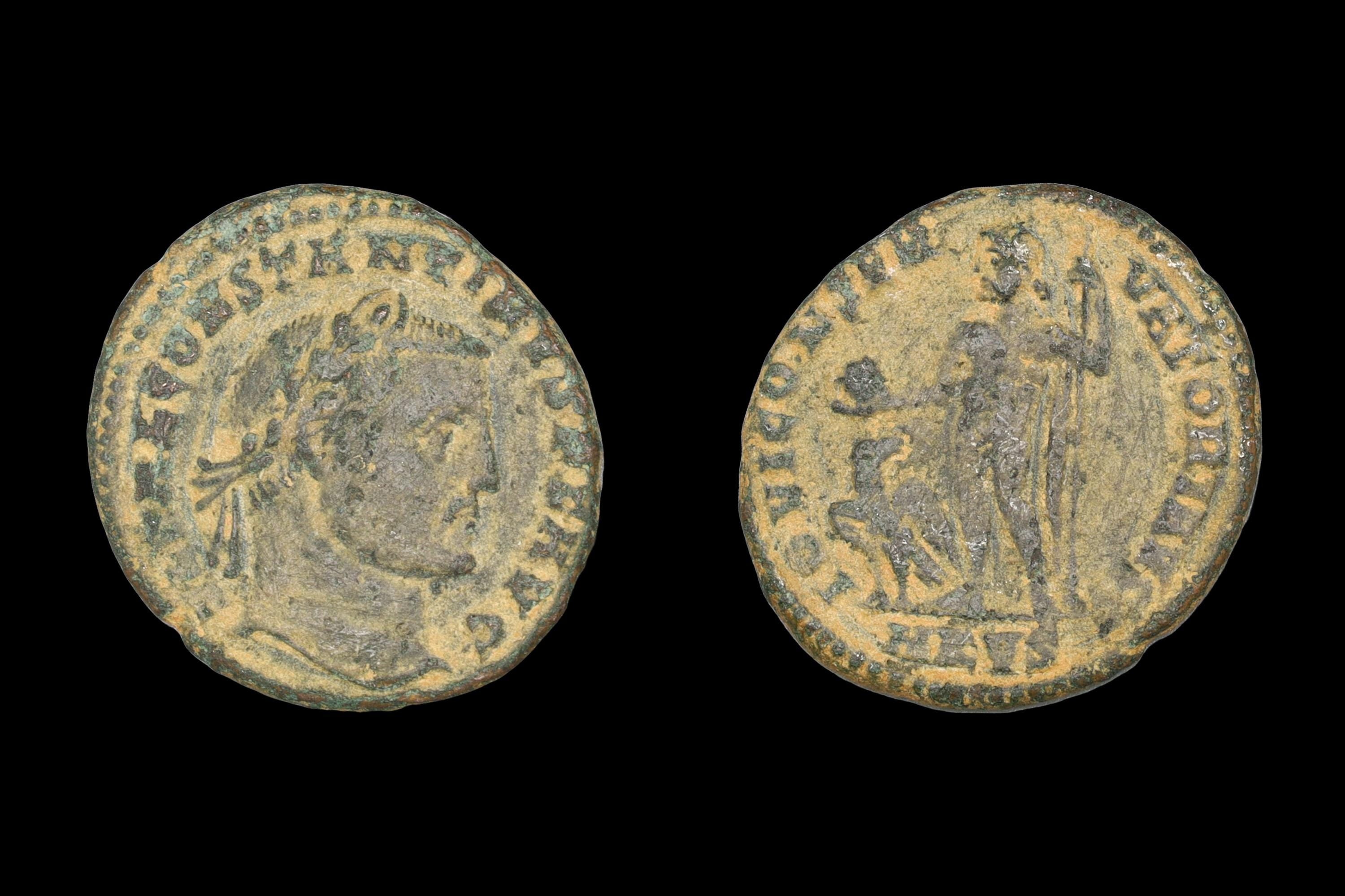 Ancient Roman Empire Bronze Coins, Emperor Constantinus I, Follis IOVI CONSERVATORI AVGG, Cyzicus, Numismatics And Historical Collectibles