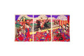 Chikanobu Yoshu, Nishiki-e Japanese Meiji Era Military Artwork Illustration Triptych, Asian Oriental Art Ukiyoe Prints