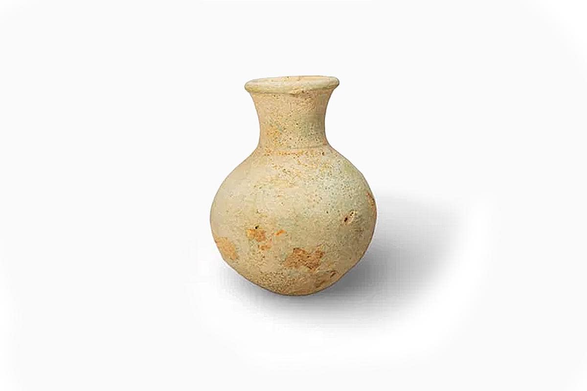 Ancient Egypt, Faience Ceramic Utilitarian Pithoi Vessel, Dated Ca 300 BCE To 80 AD. Hellenistic Ptolemaic To Early Roman Egyptian Province