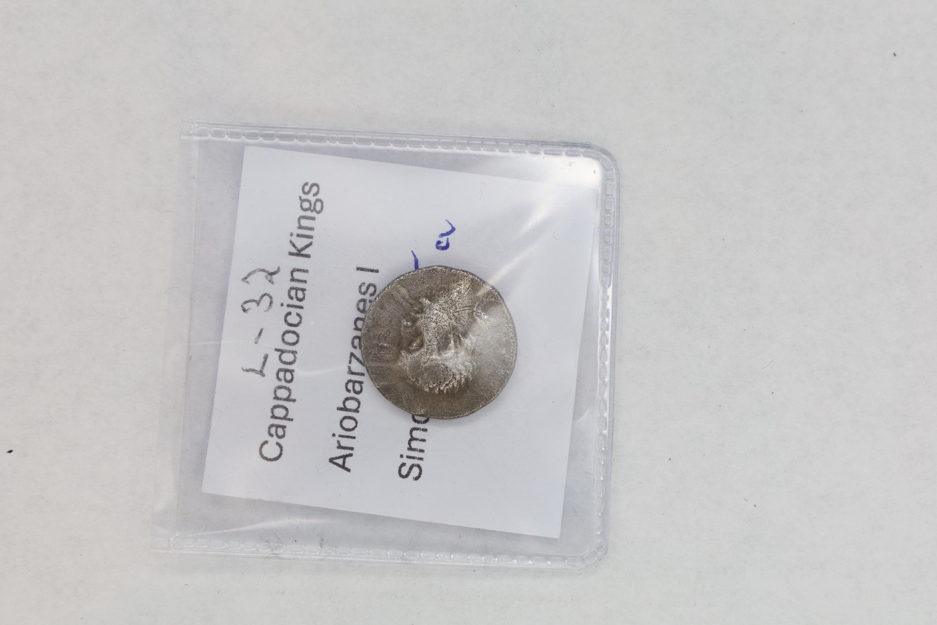 Ancient Hellenistic Greek Coins, Ariobarzanes I King of Cappadocia, Silver Drachm Goddess Athena, Numismatics And Historical Antiquities
