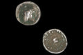 Ancient 1st Century AD Himyarite Kingdoms, South Arabia Felix Silver Quinarius Coin, Raydan Scyphate Mint In Imitation Of Older Greek Coins