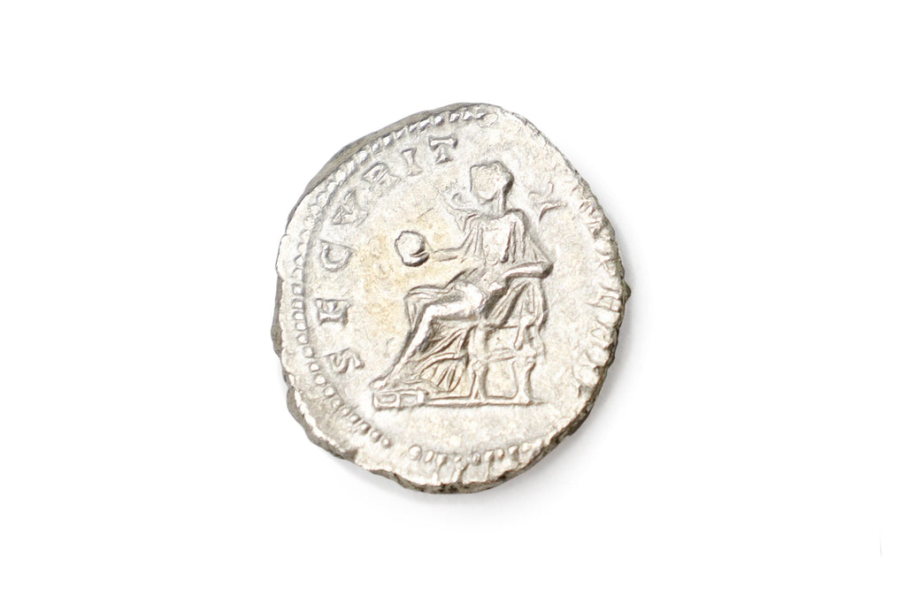 Ancient Roman Empire, 3rd Century AD, A Silver Denarius Coin. Emperor Geta As Caesar, Numismatics And Historical Antiquities Collectibles