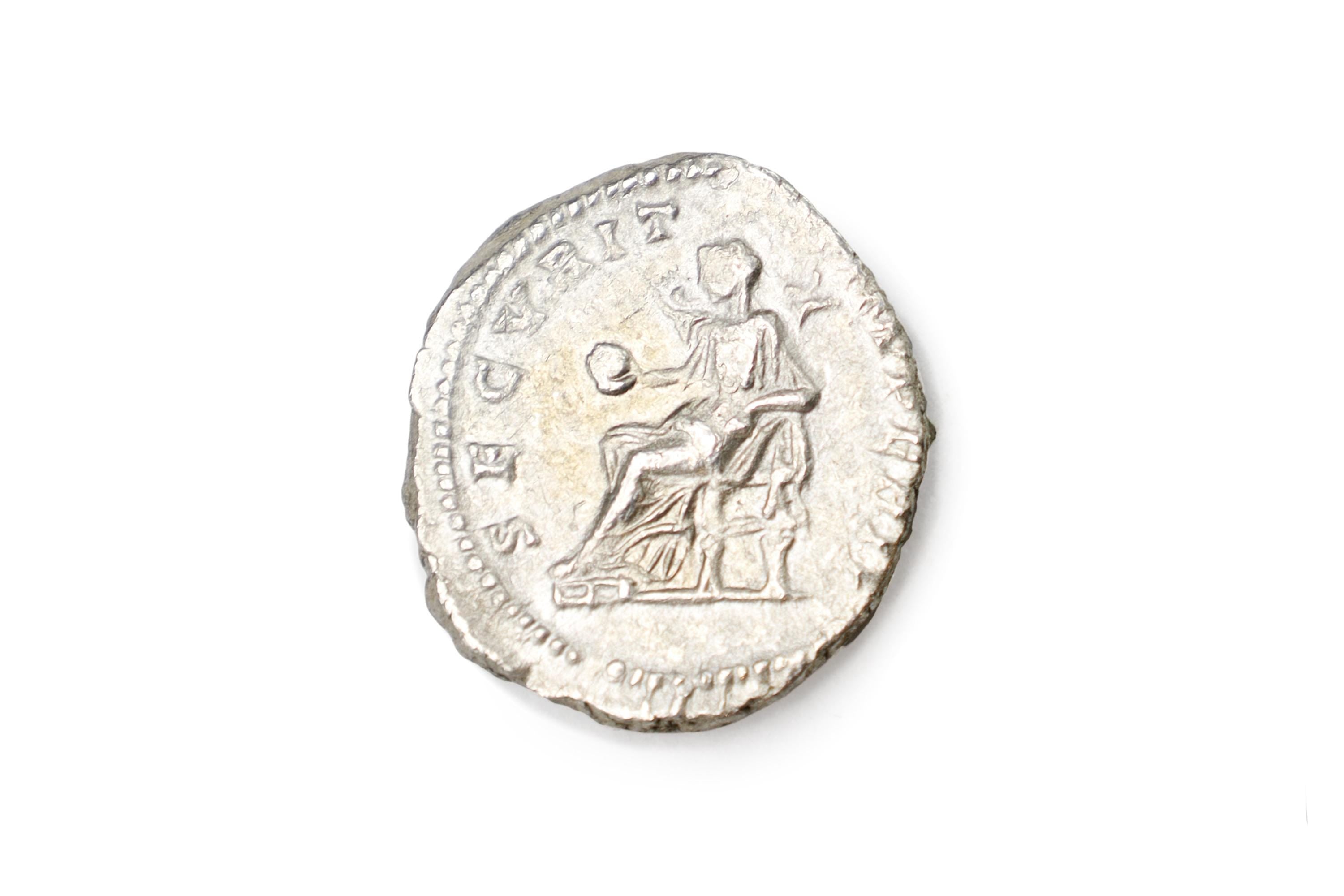 Ancient Roman Empire, 3rd Century AD, A Silver Denarius Coin. Emperor Geta As Caesar, Numismatics And Historical Antiquities Collectibles