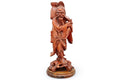 Antique 1910s Japanese Carved Wood Figure Of God Ebisu. Statuette Of An Old Man With Fish And Basket, Oriental Folk Arts And Crafts