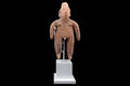 Ancient Pre Columbian Colima Pottery Standing Female Figure, Full Body Idol Dated As Between 100BC To 250AD, Western Mexico, Mesoamerica Art