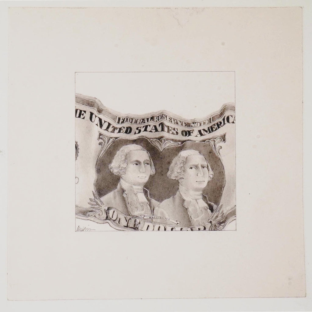 J Michael McGinn, Art Pencil Drawings 1970s, USA Political Caricature, Fortune Magazine, Sheldon Cotler for the Keeping Up, Small Vignettes