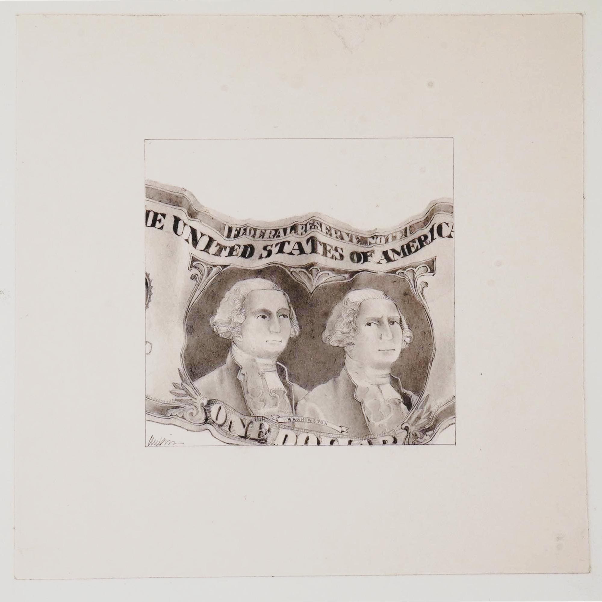 J Michael McGinn, Art Pencil Drawings 1970s, USA Political Caricature, Fortune Magazine, Sheldon Cotler for the Keeping Up, Small Vignettes
