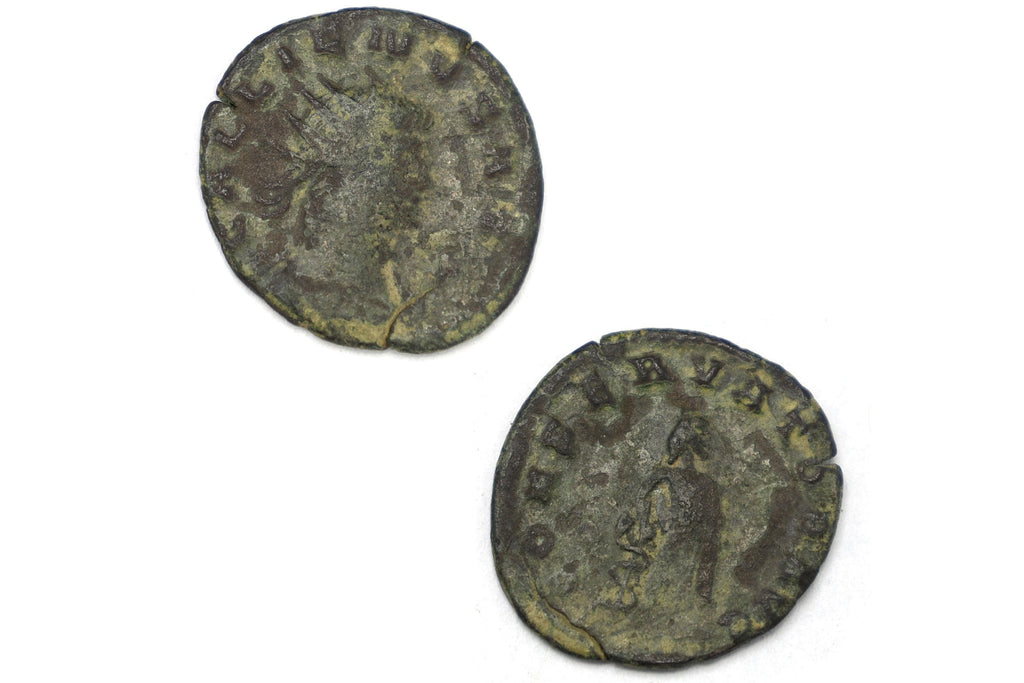 Ancient Roman Empire, Emperor Gallienus, 3rd Century AD Antioninianus Coin, Asclepius, Numismatics And Historical Collectibles