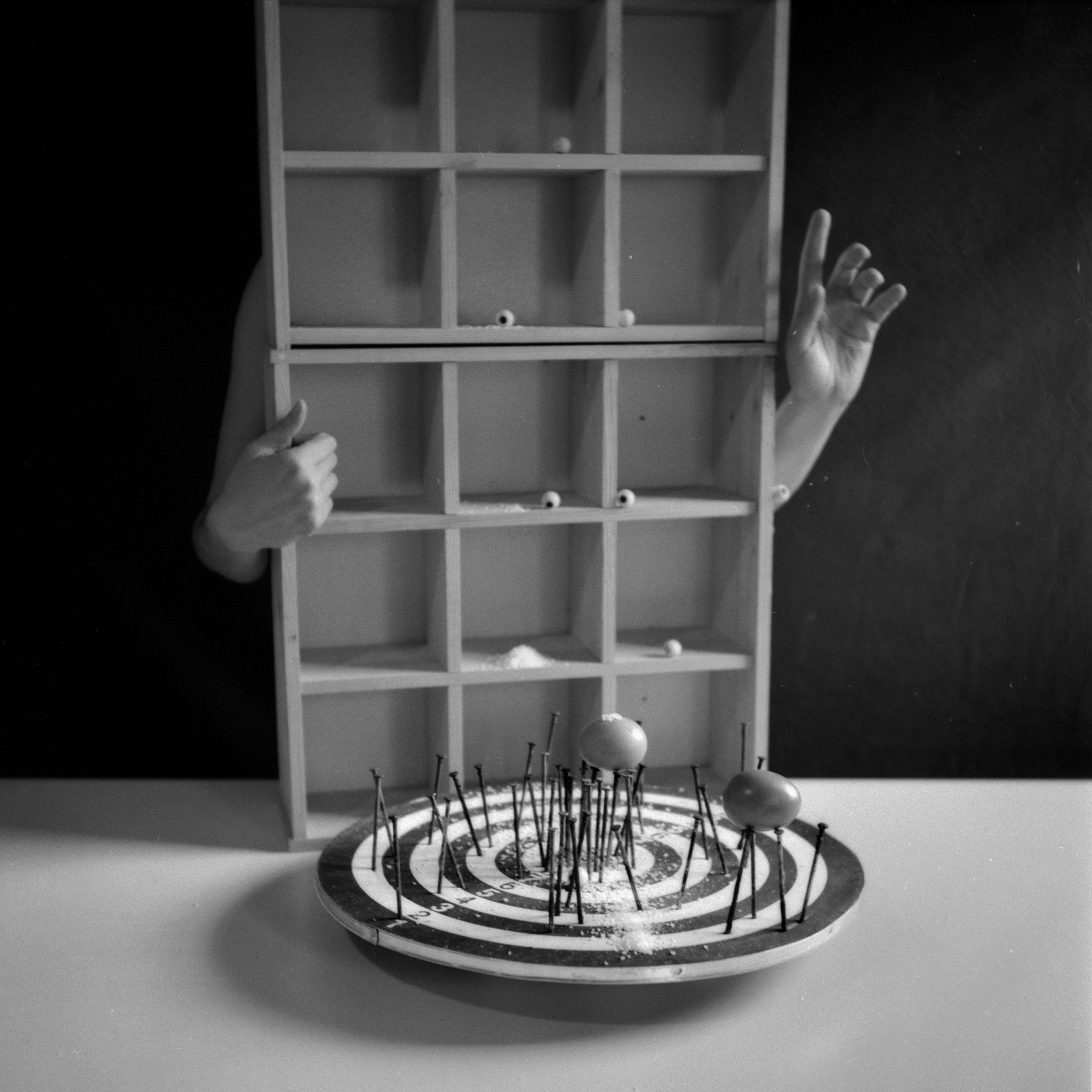 Conceptual Black and White Photography Print, Dark Goth Surreal Art By Cuban Artist Conrado Maleta