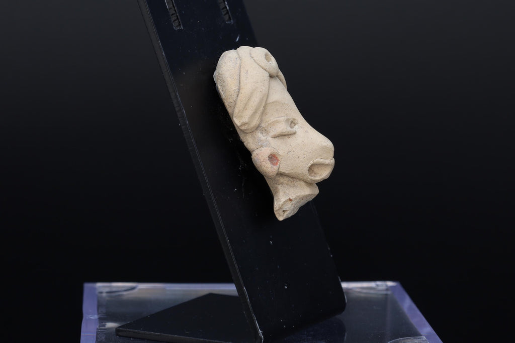 Ancient Chichimeca Quauhchichitl Head Of A Larger Figure From Chupicuaro Culture, Mexican Mesoamerica Art Between The 400 BCE To 200 AD