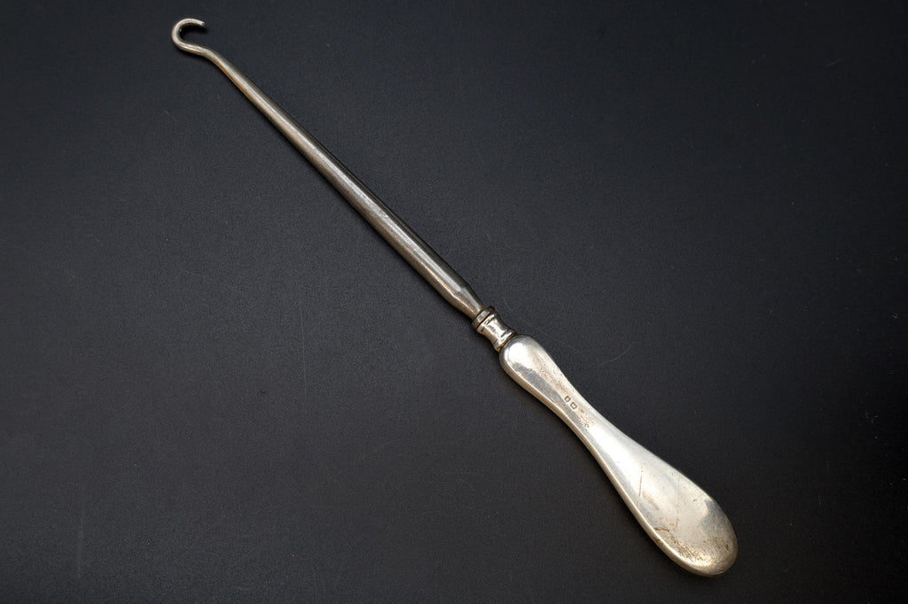 Antique Birmingham 1913 Button Hook Art Nouveau Sterling Silver, Edwardian England Dressing Tools, Fashion Accessories And Collectibles