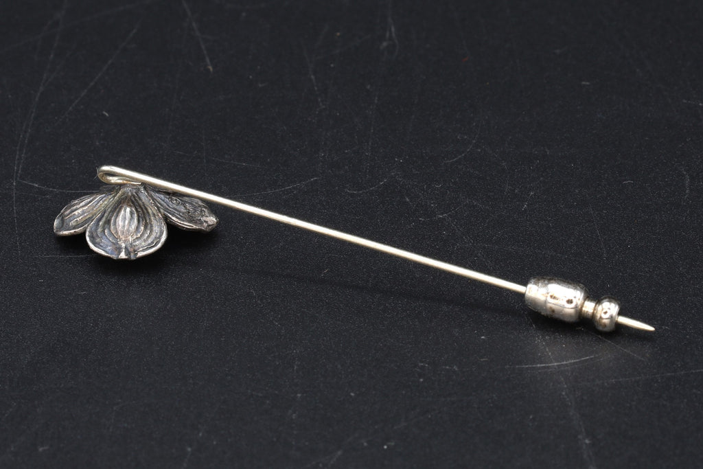 James Avery Dogwood Flower Lapel Pin Or Hat Pin, 925 Sterling Silver, RETIRED Model, Vintage Art Deco Jewelry Pieces By Designer