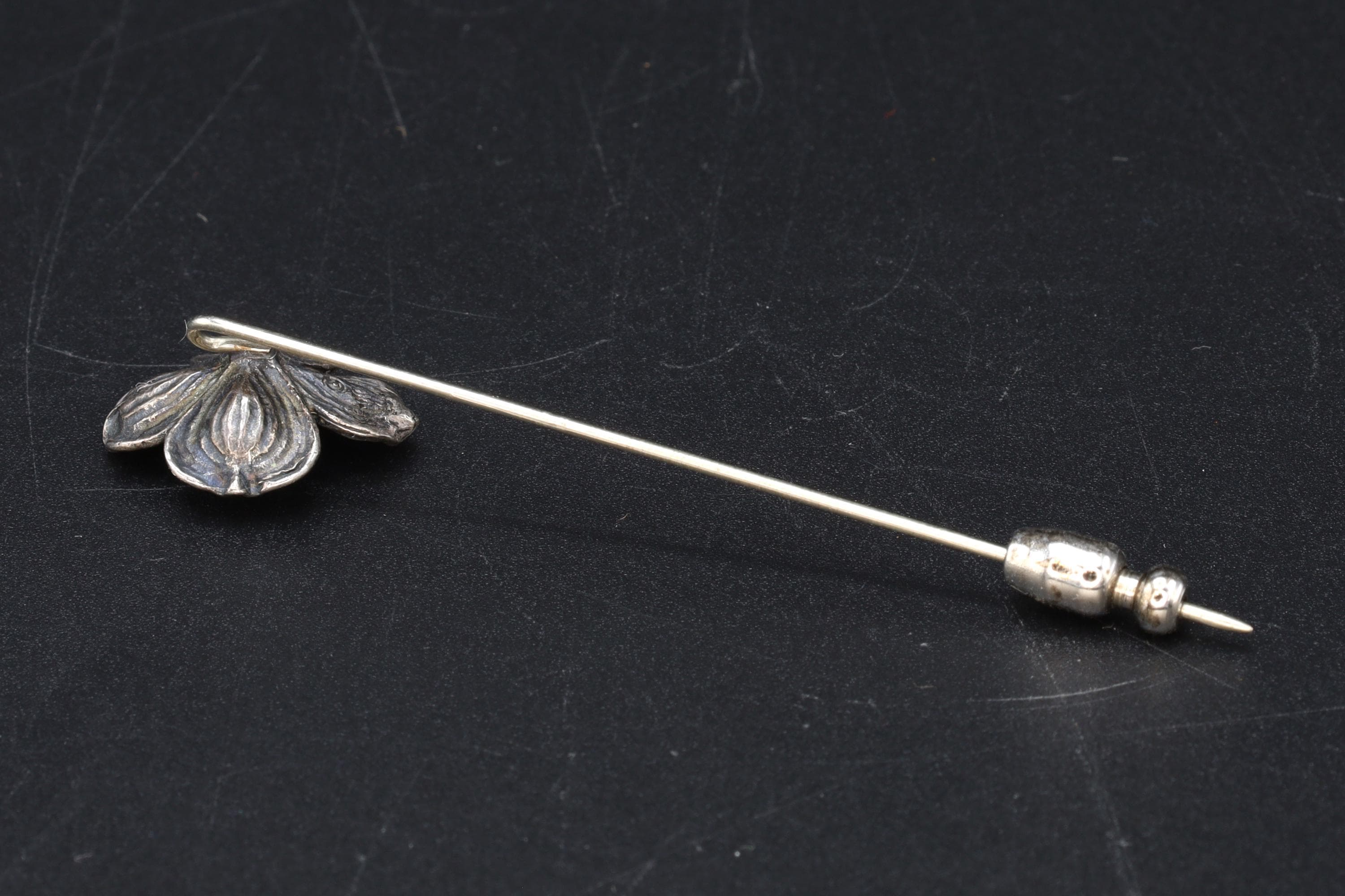 James Avery Dogwood Flower Lapel Pin Or Hat Pin, 925 Sterling Silver, RETIRED Model, Vintage Art Deco Jewelry Pieces By Designer