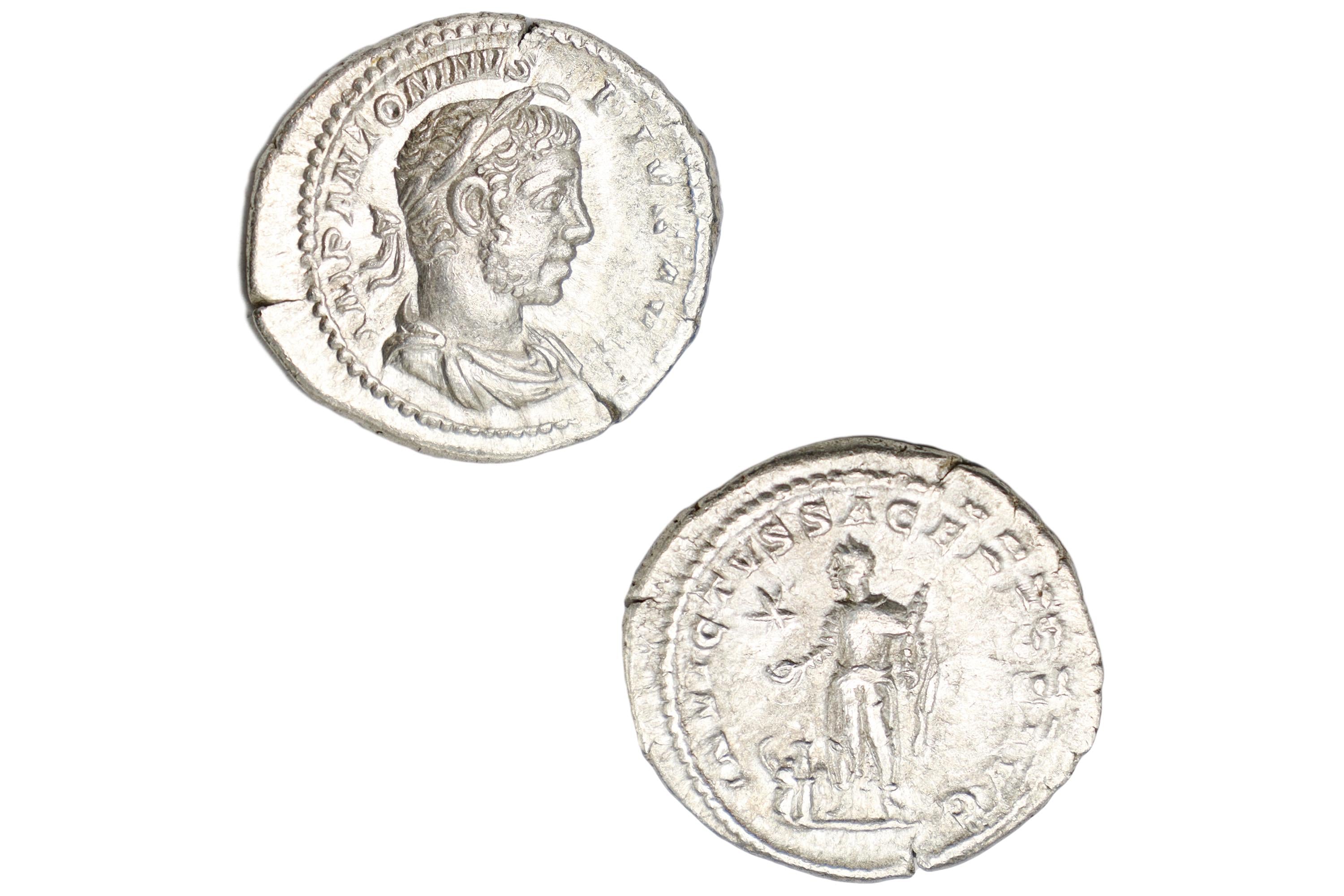 Ancient Roman Empire, 3rd Century AD, A Silver Denarius Coin. Emperor Elagabalus Numismatics And Historical Antiquities Collectibles