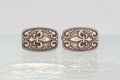 Fleur de Lis France, Mens Jewelry Cufflinks, Vintage 925 Sterling Silver Minerva Hallmark Cuff Links Pair, Fashion Accessories Unisex Attire