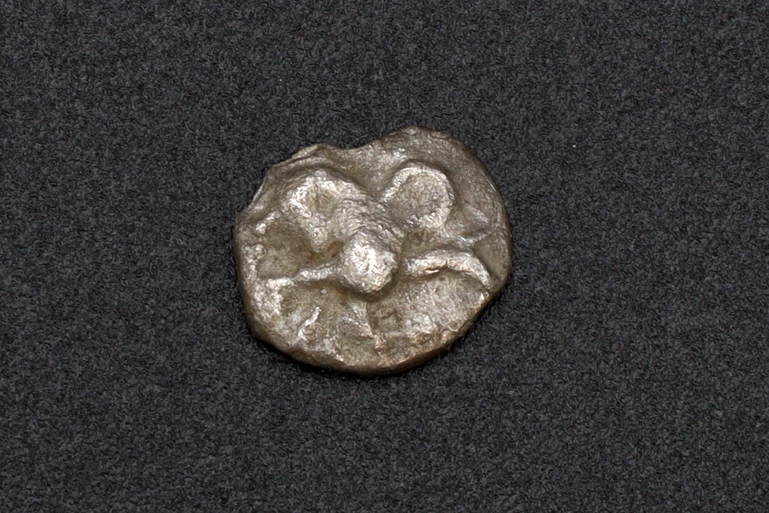 Teos Ionia, Ancient Greek Silver Hemiobol Coin 500 BCE To 420 BCE, Griffing And Incuse, Numismatics Antiquities, Greek Drachm
