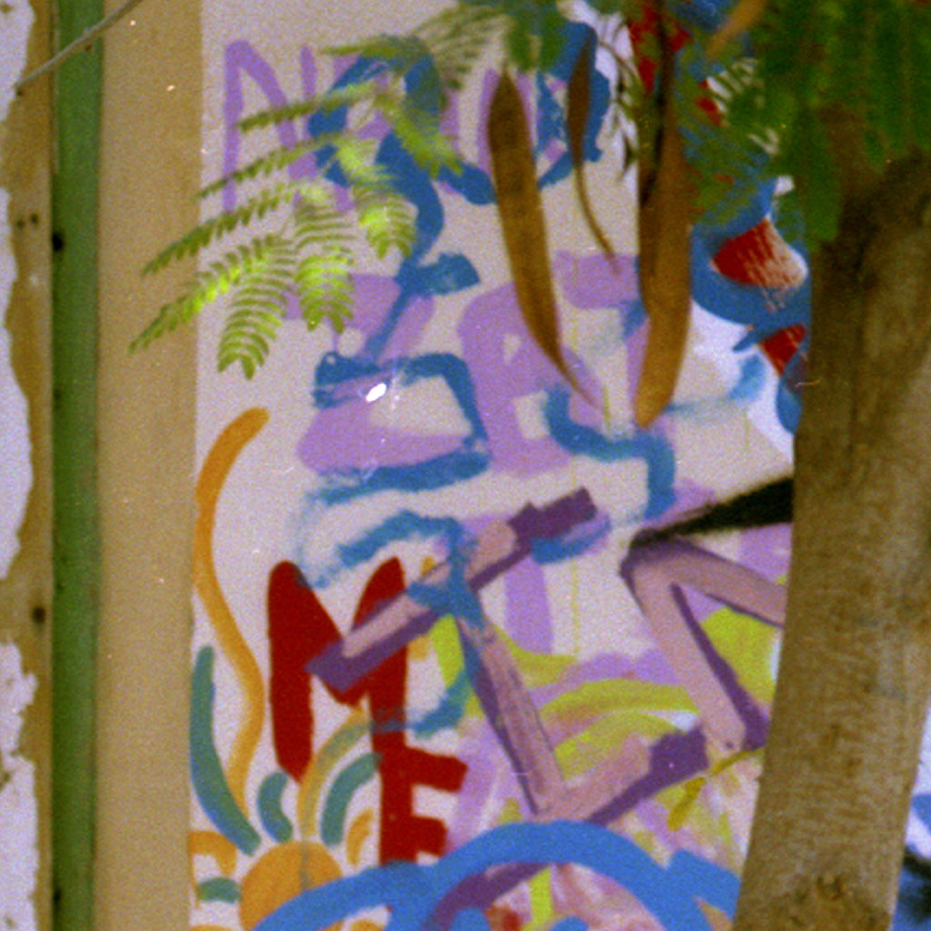 Dr Hakhim Mazen Arab Man Smoking, Colorful Graffiti Street Art Tel Aviv Jaffa Israel, Color Medium Format Analogue Photo, Jewish Male Models