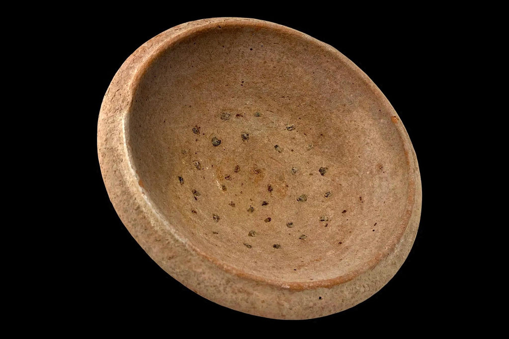 Extremely Rare Ceramic Plate, Ancient Holy Land, Levant, Israel, A Terracotta Mortarium Grating Bowl, 1st C AD Roman Empire Antiquities