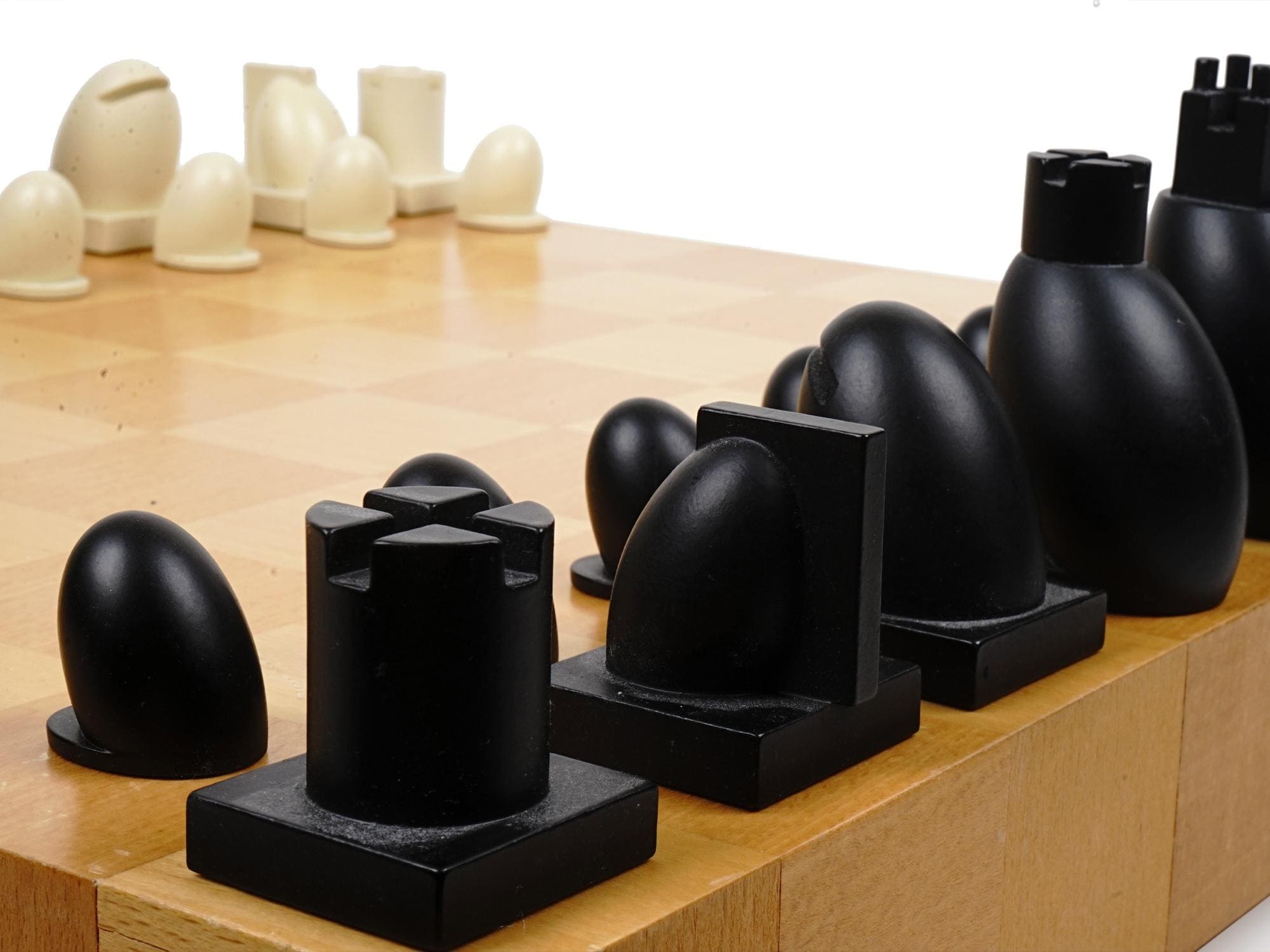 Vintage 1990s And Original Chess And Checkers Set In A Postmodern Design By Famous American Architect Michael Graves, Board Games