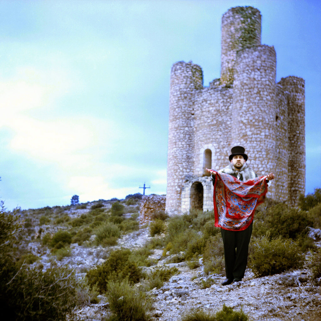 Lord Of The Mountain, Alarcon De Villena Guadalajara Spain, Damaged Film Negative, Lubitel Medium Format Camera, Medieval Castles of Spain
