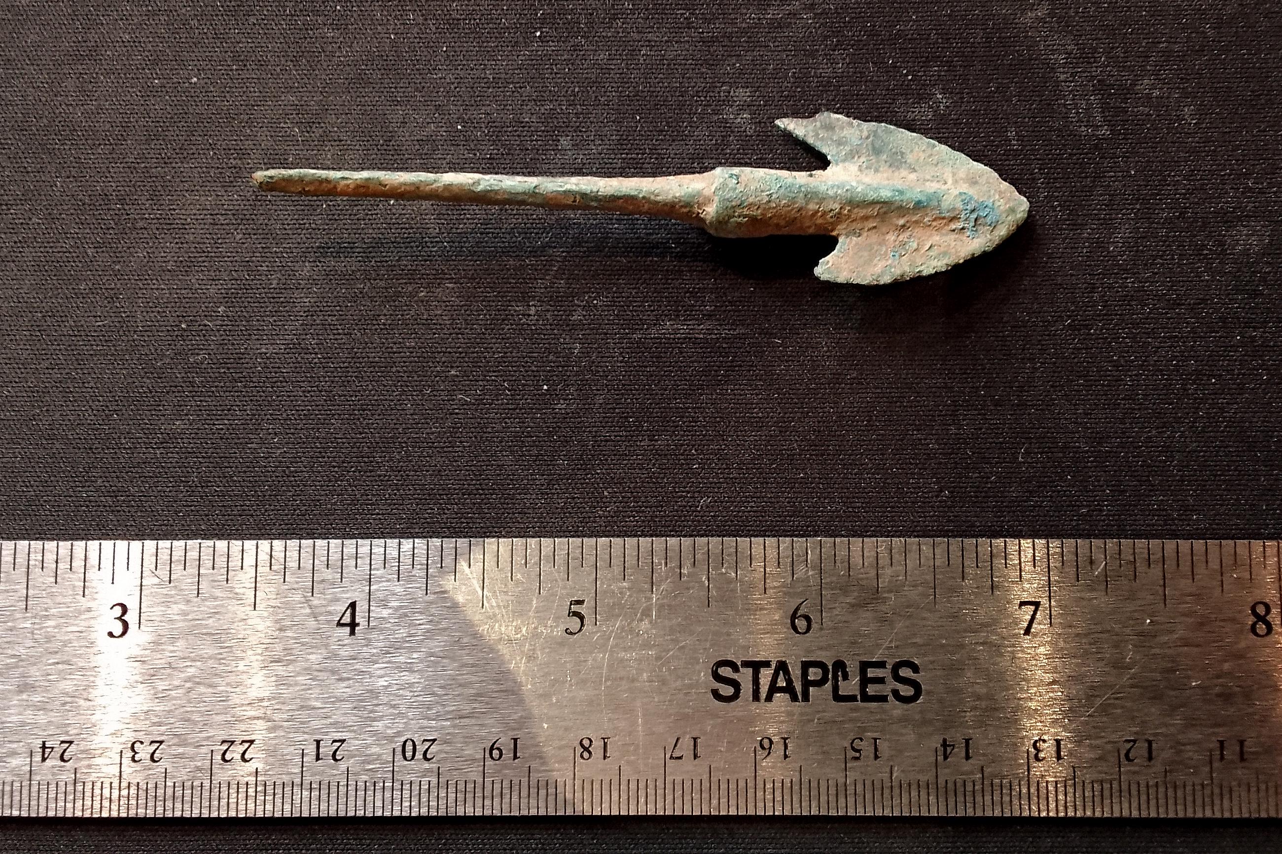 Ancient Luristan Bronze Spear Point From Around 1200 To 800 BCE, Near Eastern Antiquities And Militaria Collectibles, Primitive Spearheads