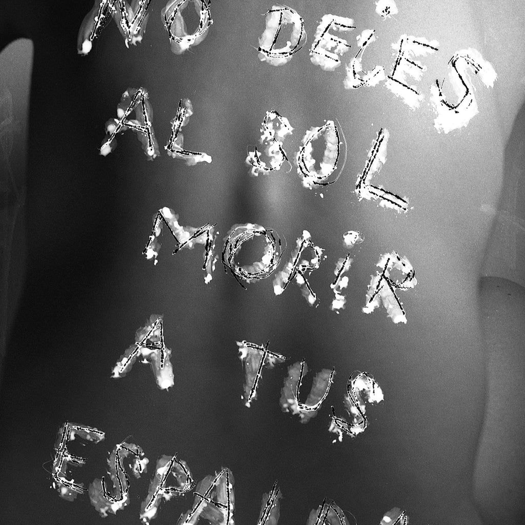 Dont Let The Sun Die At Your Back, Black and White Photo Print, Damaged Manipulated Negative Print, Woman Nude Female Portrait, Text Quotes