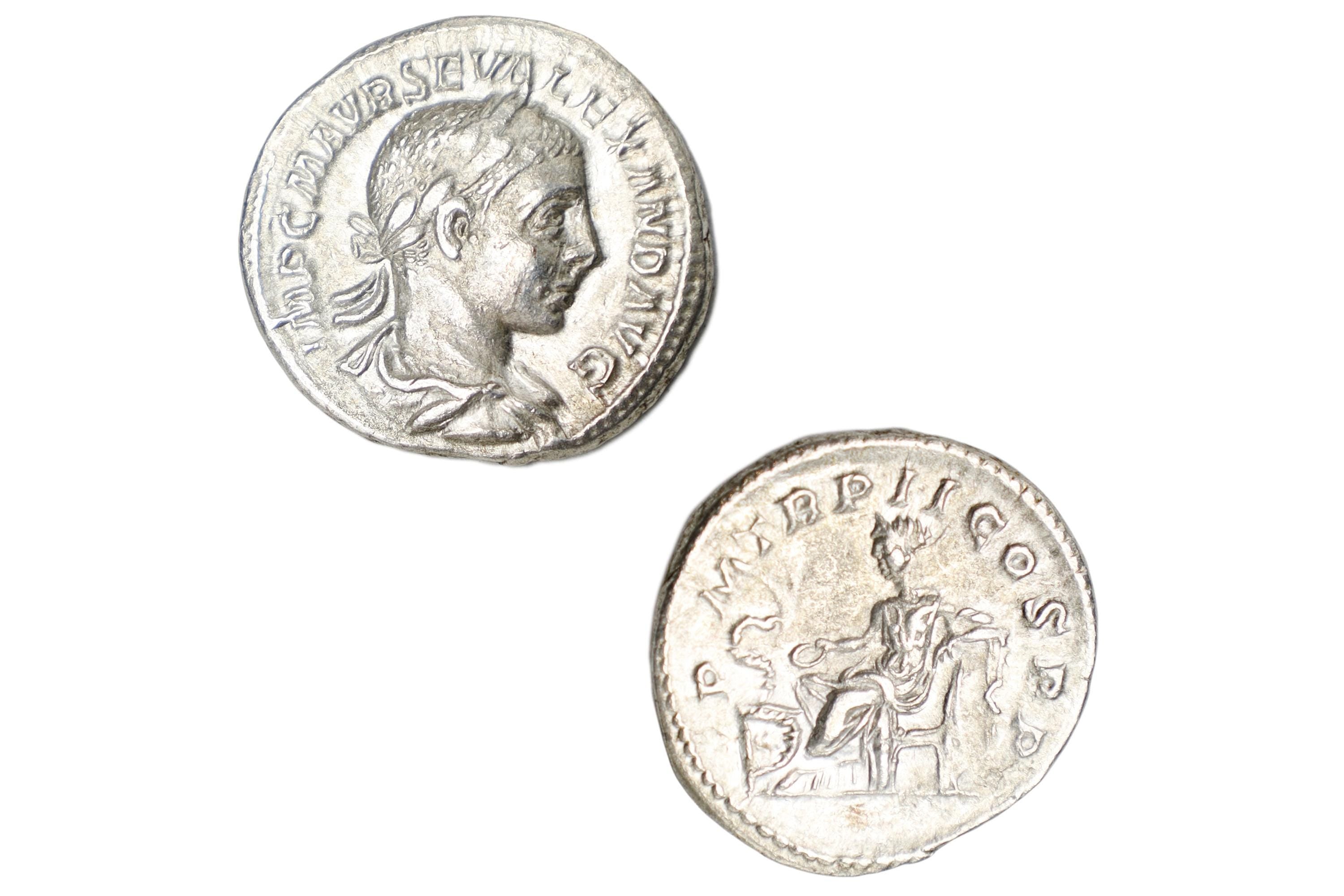 Ancient Roman Empire, 3rd Century AD, A Silver Denarius Coin. Emperor Severus Alexander, Numismatics And Historical Antiquities Collectibles