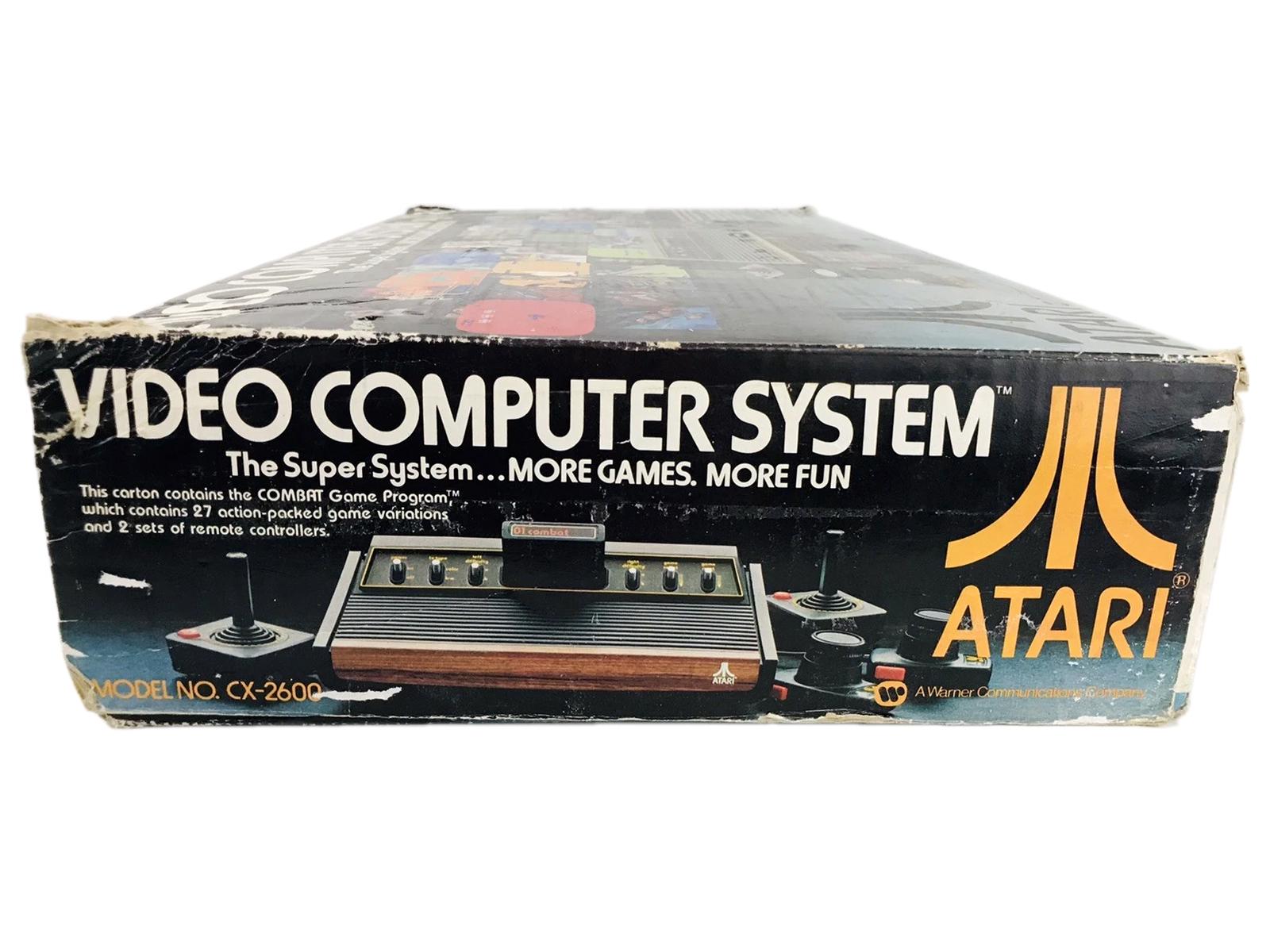 Atari 2600 Video Game, A 1978 Atari, 6 Switch Console In Original Box With Matching Serial Numbers 81710167. Working, Model No CX-2600