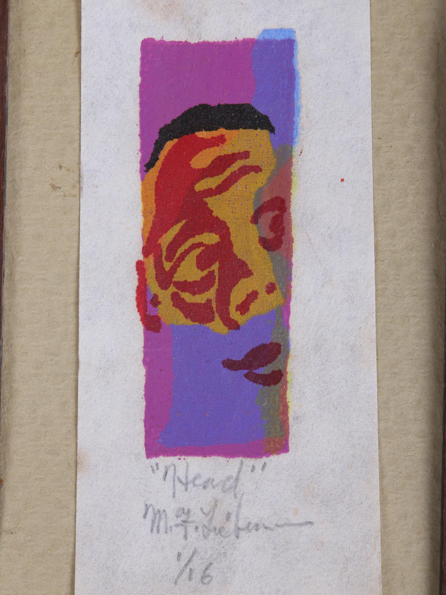 Meyer Frank Lieberman Lithograph Print On Paper, Small Format Artwork, Hand Signed Silkscreen, Contemporary Judaica Art