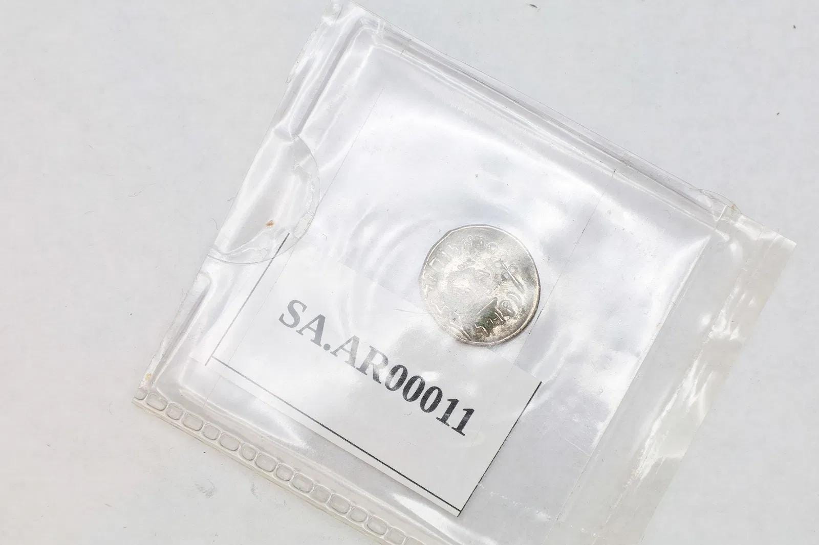 Ancient 1st Century AD Himyarite Kingdoms, South Arabia Felix Silver Quinarius Coin, Raydan Scyphate Mint In Imitation Of Older Greek Coins