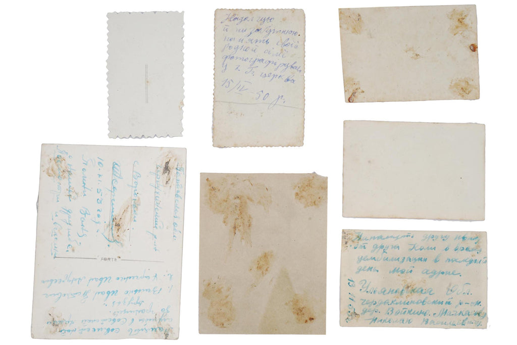 Original 1950s USSR Military Historical Documents, Photograph Depicting Soviet Soldiers With Handwritten Notes, Russia and Ukraine